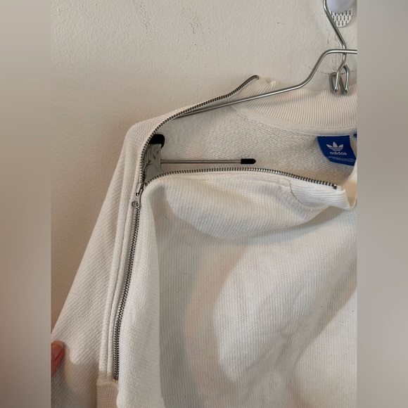 ADIDAS - Women’s Crop Sweater with Side Zipper - Small - Picture 9 of 16